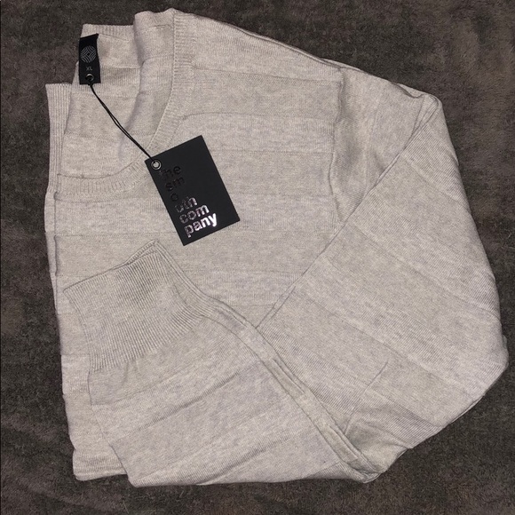 Reversed Striped Sweater Color: Smoke - Picture 1 of 3